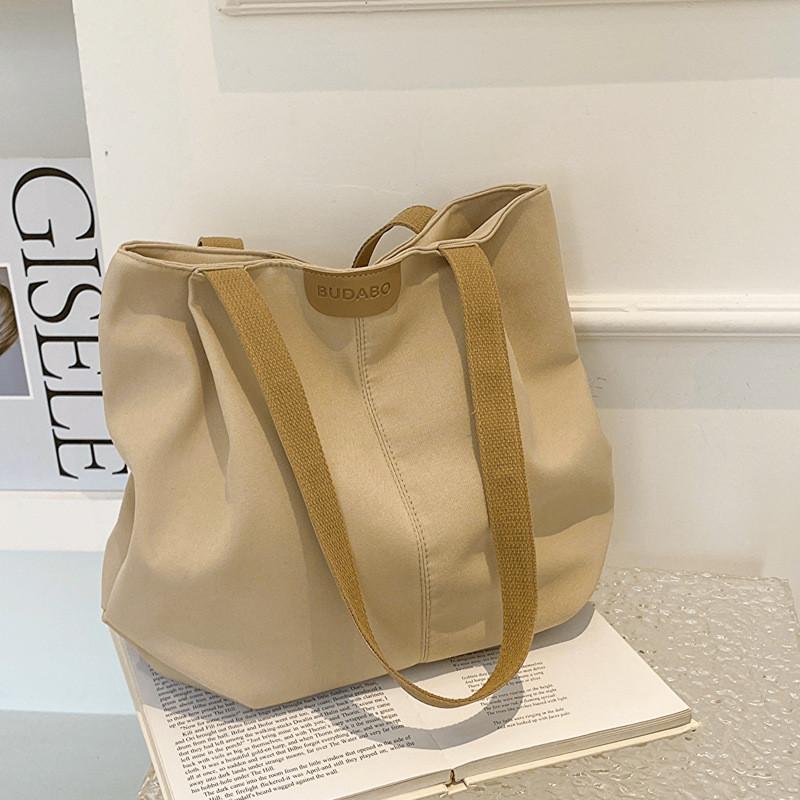 Fashionable Korean Style Large Capacity Women's Tote Bag 2023 Canvas Urban Chic