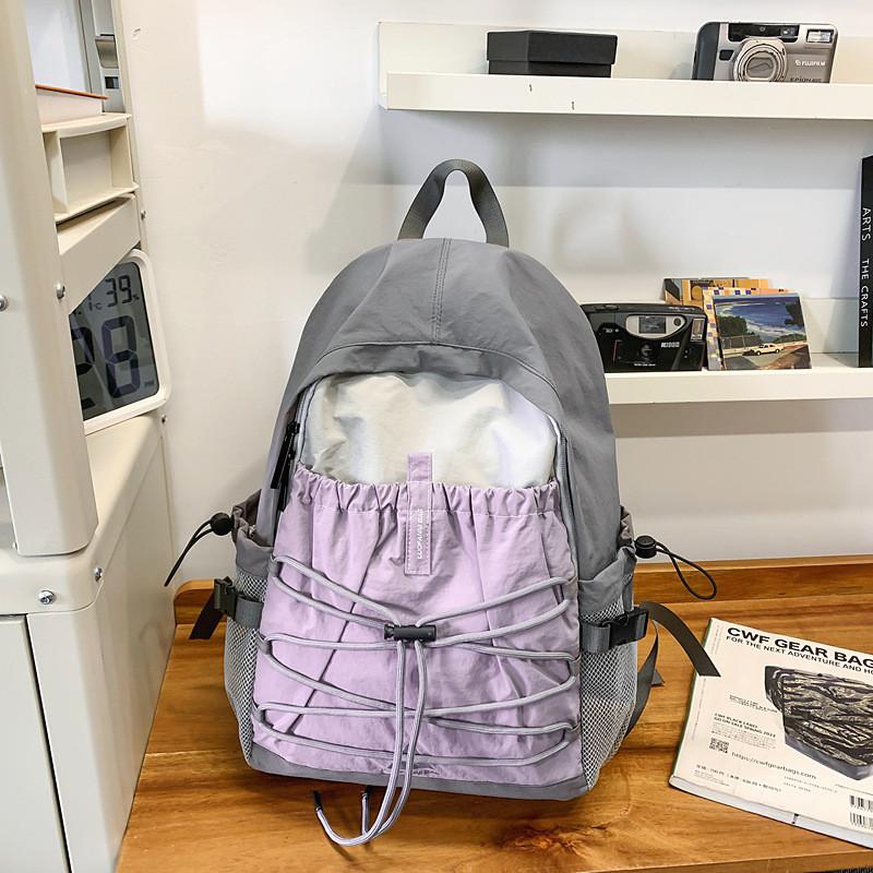 Unisex Ultralight Oxford Backpack Large Capacity Daypack 13in Laptop Compartment