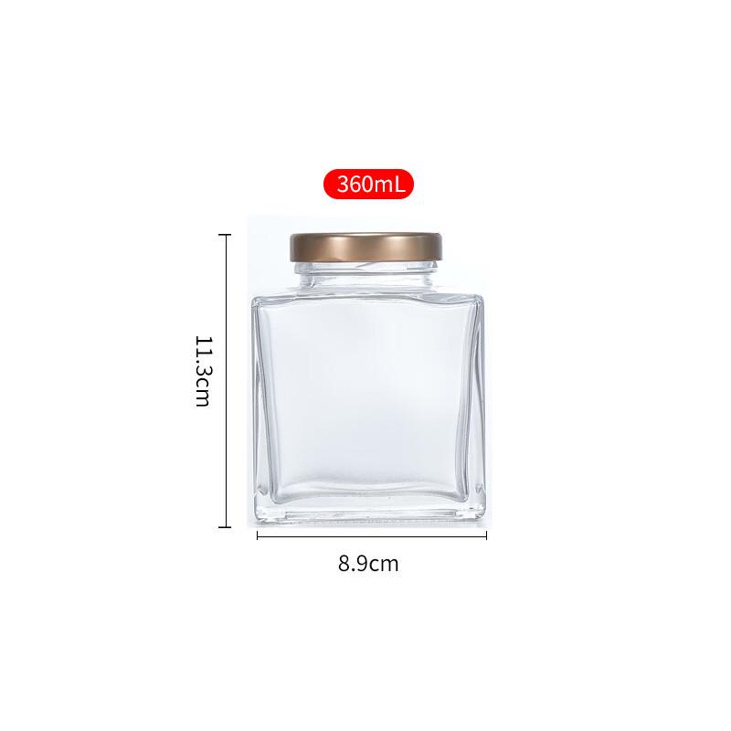 

ZISIZ Transparent Glass Honey & Gift Bottles