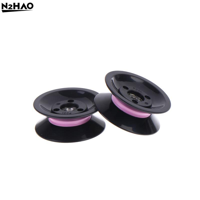 2Pcs High Quality Black 1004 U-groove V-groove Wheel Winding Machine Pulley Ceramic Wire Guide Wheel Combination Guide Pulley