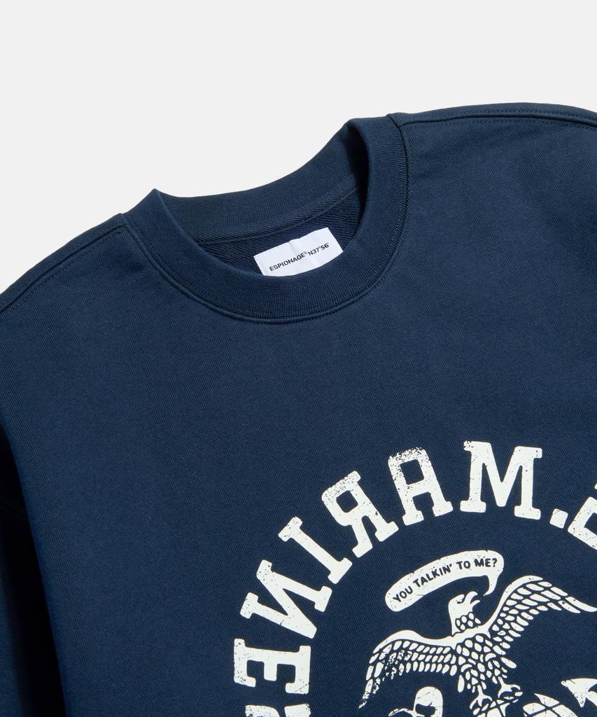 ESPIONAGE Travis Marines Heavyweight Sweatshirt Navy