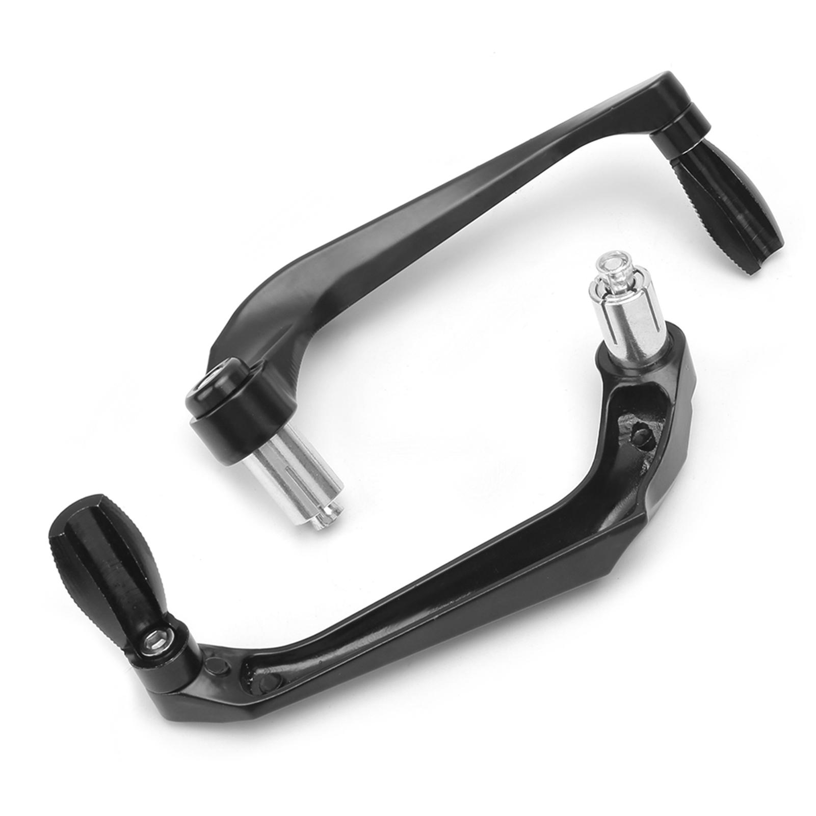 

Pair of Motorcycle Brake Clutch Levers Black Protect Guard for 0.9in Aperture Handlebar