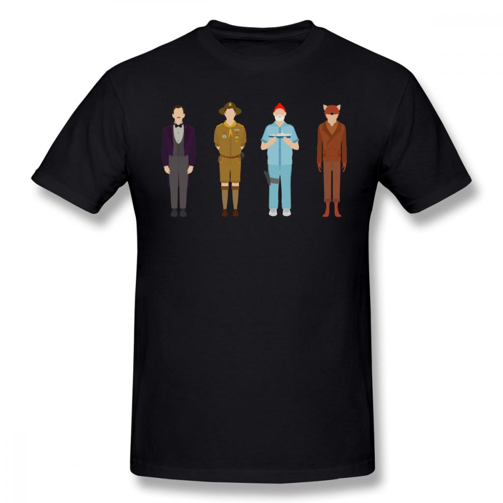 Unisexs Tee Shirt Short Sleeve Big Graphic Cute Beach Wes Anderson T Shirt Wes Anderson TShirt Cotton Tshirt sbz8083