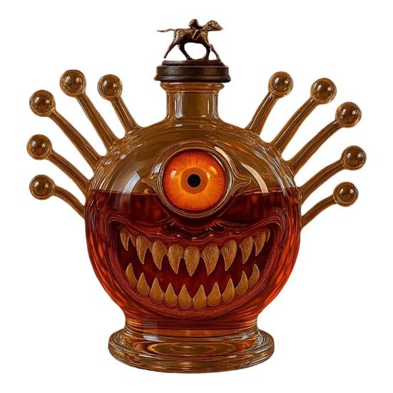 Monsters Whiskey Bottle Decanter for Men Dad Funny Statue Whiskey Decanter 300ml Empty Wine Decanter Home Bar Decoration Gift for Whiskey Lovers