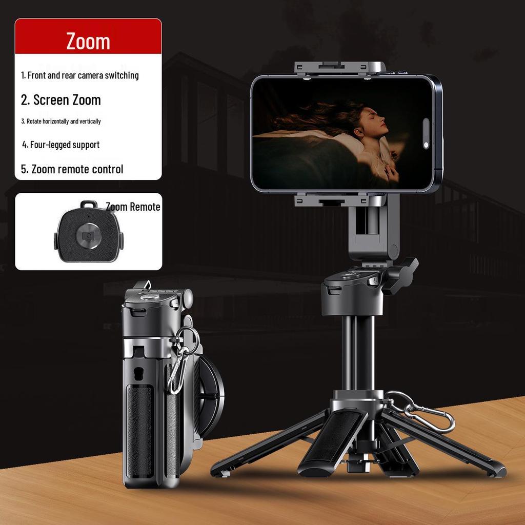 Bluetooth Selfie Stick Tripod with Remote - Portable, Retractable Phone Stand for Live Broadcasting