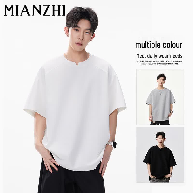 

Men s Deconstructed V-Neck T-Shirt XL