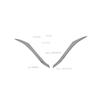 For Honda CRV 2012 2013 2014 ABS Chrome Front Grills Decorative Cover Frame Trim Grilles Decoration Strip Moldings accessories