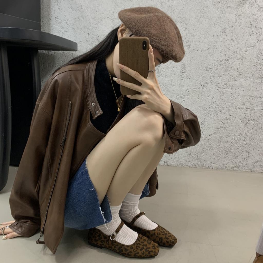 French single shoes flat women's shoes new 2025 new fashion temperament Mary Jane shoes with soft soles