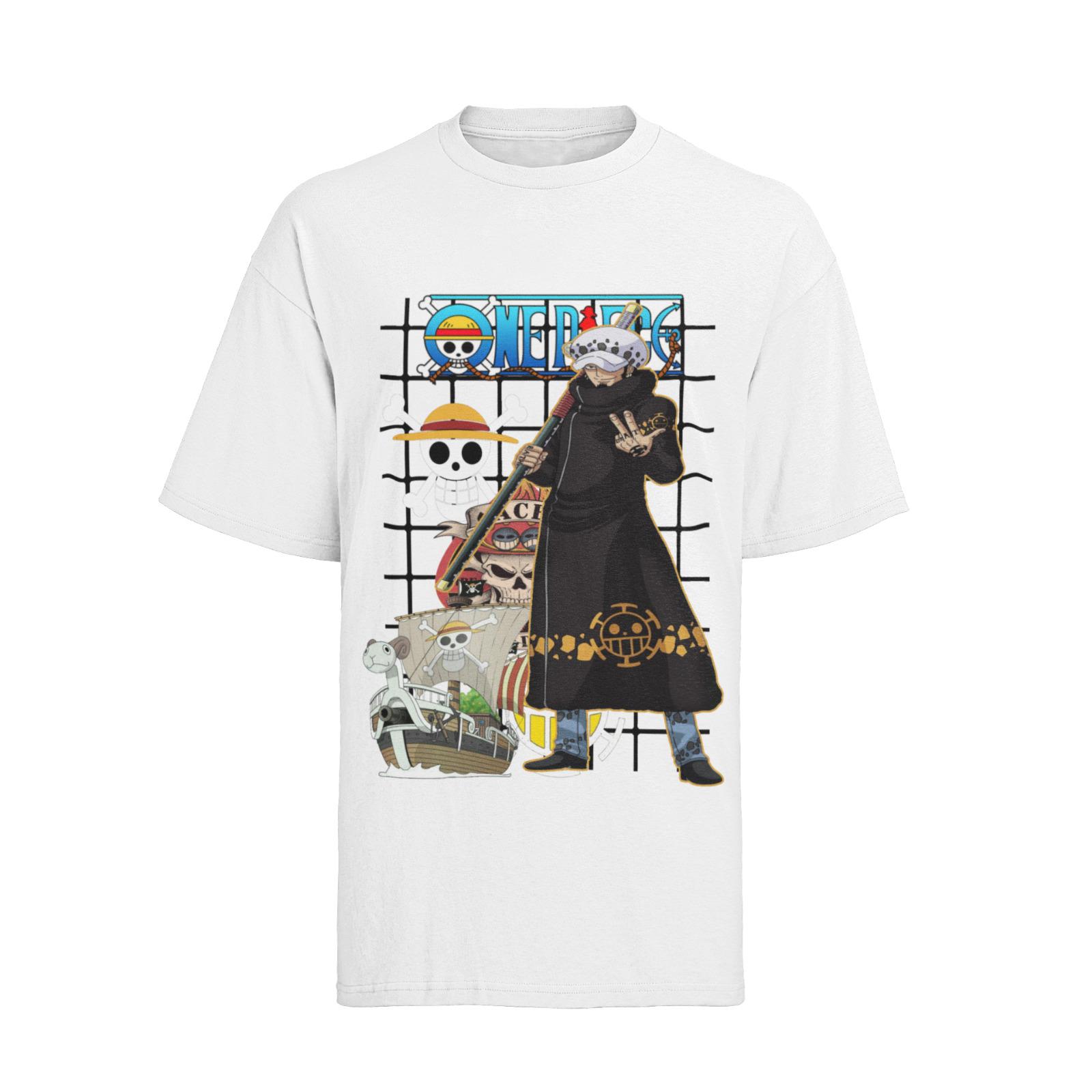 

Мужская футболка One Piece Zorro Luffy Law Gear 5 Pirate Luffy из органического хлопка, размеры S-XXXL M