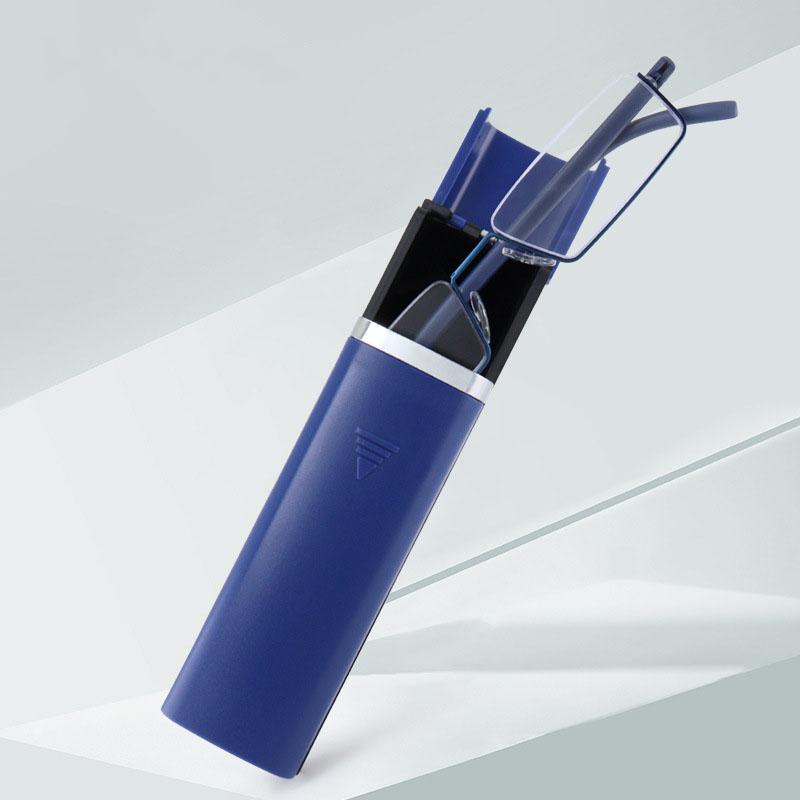 Men Women Portable Reading Glasses with Box Flexible Half Frame Anti-blue Farsighted Eyeglasses Unisex Presbyopia Eyewear +2.0