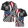 T-shirt met Bolletjespatroon Gitaar Sterren 3D-print Rond Hals T-shirts Voor Mannen 2024 Zomer Nieuwe Streetwear Kleding Losse T-shirts