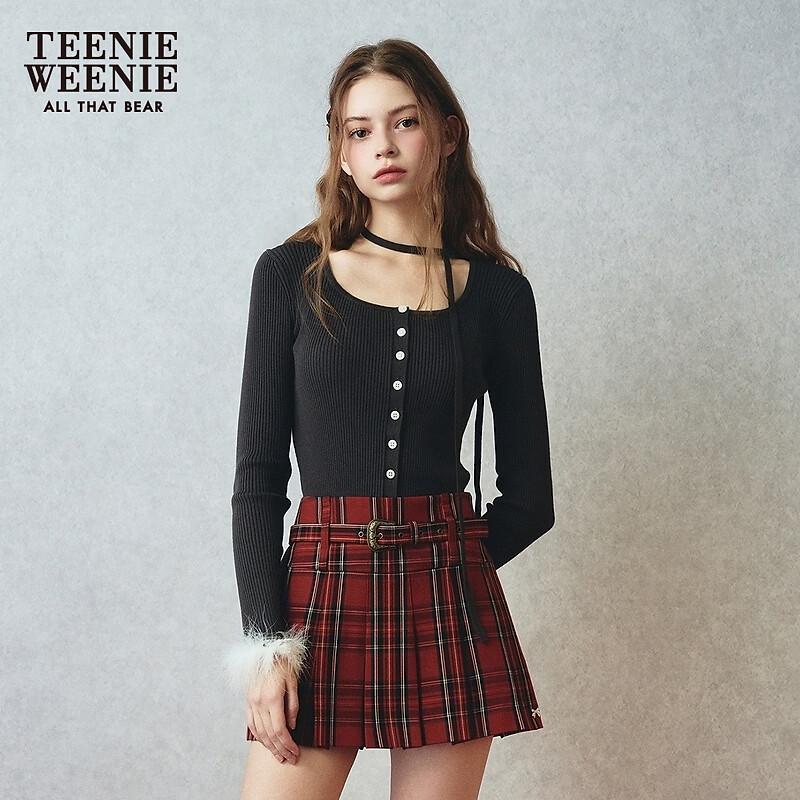 Teenie Weenie Women s Little Bear Letter Knit Cardigan L