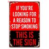 Vintage No Smoking Metal Plaque Free Wifi Tin Sign Public Bar Smoking Area Outdoor Decor Wall Decor WY