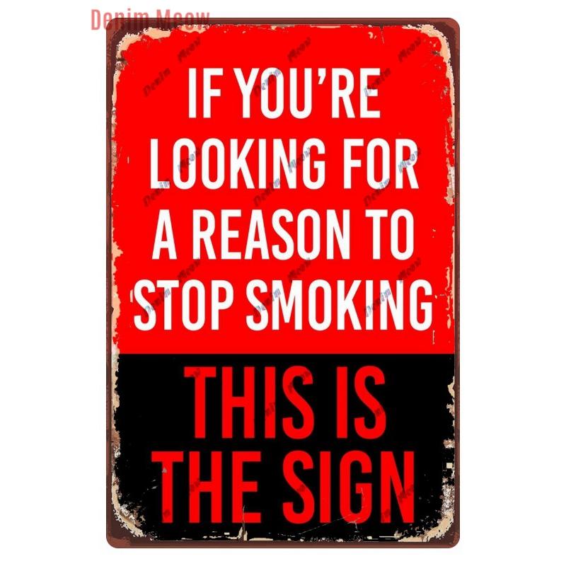 Vintage No Smoking Metal Plaque Free Wifi Tin Sign Public Bar Smoking Area Outdoor Decor Wall Decor WY