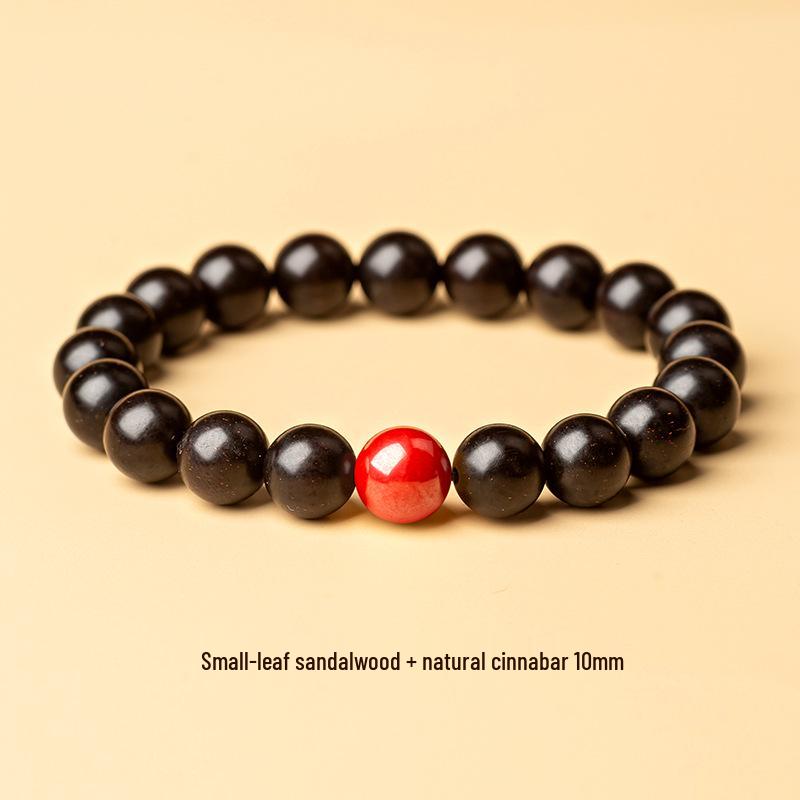 Unisex Sandalwood & Hetian Jade Bracelet with High-Density Wenge Wood & Golden Star Beads