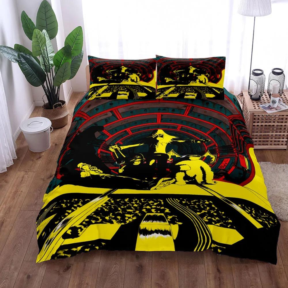 

Комплект постельного белья для детей Space Squids King Queen Double Full Twin Single Size EU Single 135x200cm