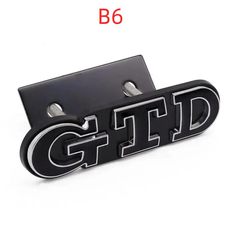 3D Metal GTD Logo Emblem Badge Car Front Grill Rear Trunk Sticker For  PO/LO G/lf 4 5 6 7 7 MK2 MK4 MK5 MK6 MK7 MK8