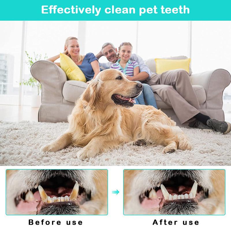 Pet Finger Toothbrush Dog Super Soft Teeth Cleaning Bad Breath Care Nontoxic Silicone Tooth Brush Tool Dog Cat Cleaning Supplies
