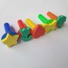 5pcs Creative Drawing Stamper Colorful Stamps Pre-cut DIY Coloring Toy with Portable Handle Interactive Painting Kit