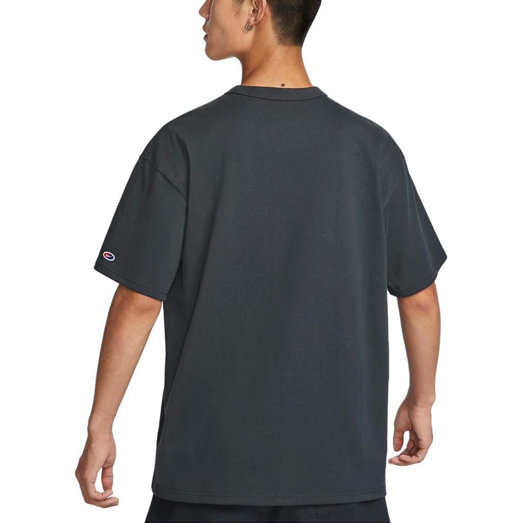 Nike Sportswear Premium Essentials Letter Print Crew Neck Short Sleeve T-Shirt Men Tops Gray Black HQ1570045