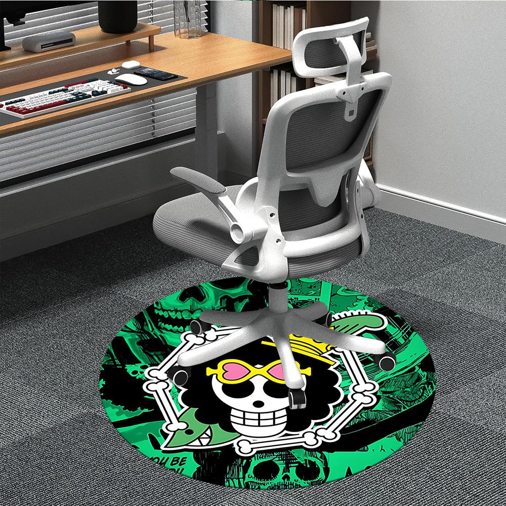 1pc One Piece Skull Office Round Area Rug, Under Office Chairs Bedroom Living Room Home Decor  a1022104