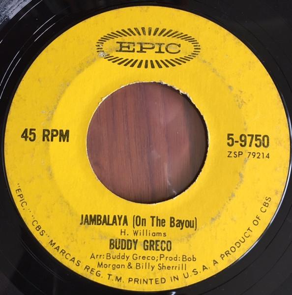 

7inch Record BUDDY GRECO Jambalaya On The Bayou 59750 Epic 1964 US Jazz Used