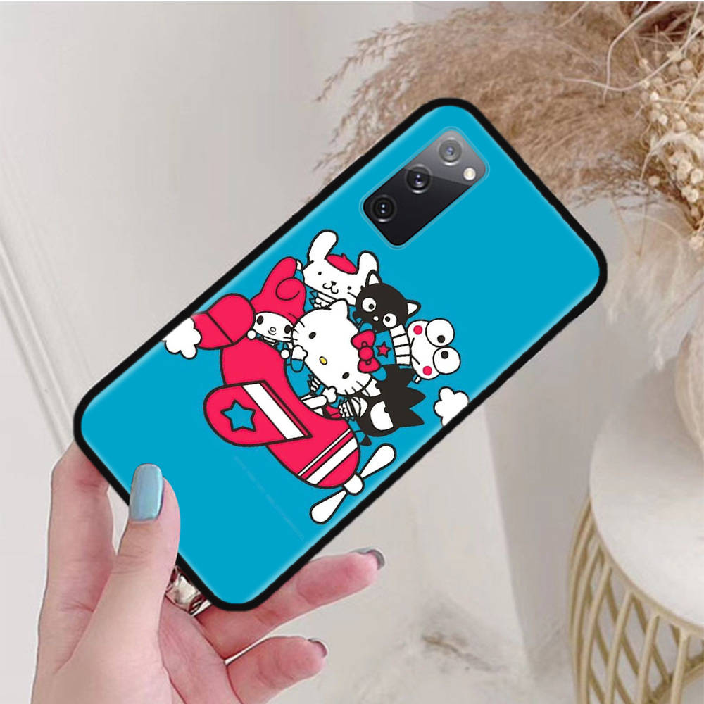 Černé pouzdro pro Xiaomi Poco X6 X4 M5 M6 F5 F6 C65 C55 C50 C51 C40 Pro Redmi 14C A3X 13C 12C 11T 10A 9C Note 7 6 8A Plus L-26 Badtz-maru