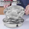 1 Stück Edelstahl Trennblech Schale Küche Kochen Lebensmittelzubereitung Teller Gewürzplatte