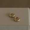Silver Small Ear Buckle Gold Color Hoop Earrings Women's Minimalist Style High Sense Ear Jewelry