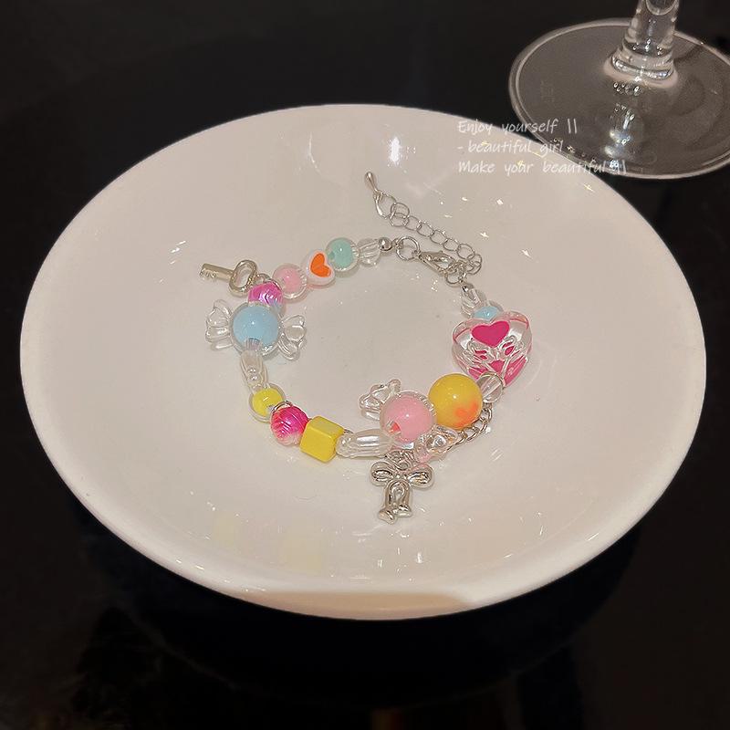 Dopamine Candy Love Bracelet: Sweet, Cute, Light Luxury Gift for Women