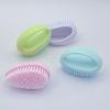 Compact Multi-Functional Soft Bristle Laundry and Shoe Brush with Handle
