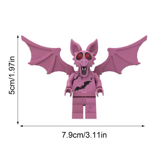 Yousheng 1/3/4Pcs Survival Horror Game Action Figure Cartoon Deer Goat Owl Bear Wolf Bat Men Figurine Decoration Ornament Forest Night Game Fans