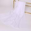 Thin Chinese Red Solid Chiffon Small Silk Scarf  Souvenir  Small Gift  Thin Big Red Women's Gauze Scarf