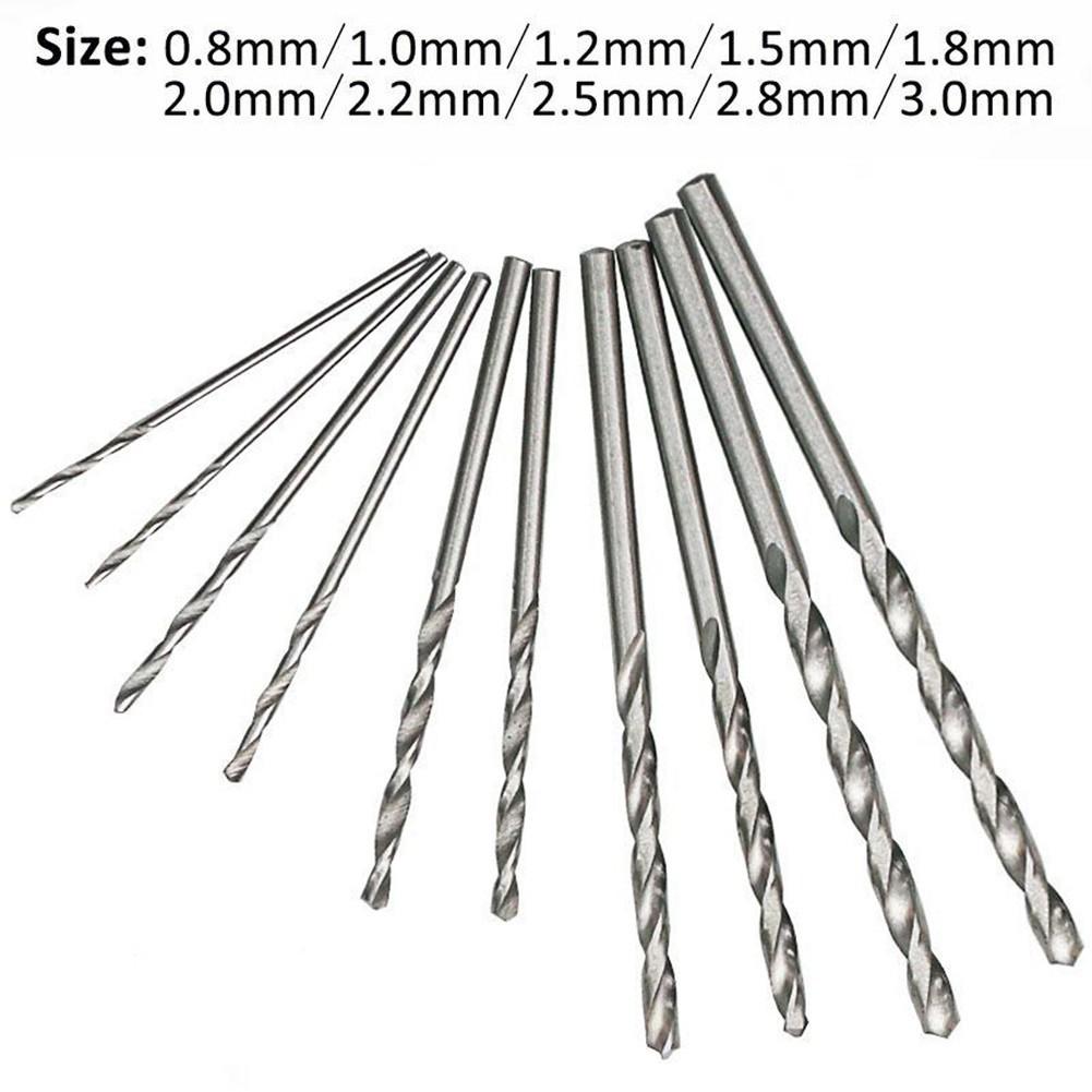 11pcs Mini  Hand Drill Chuck with 10pcs Drill Bit Jewelry Craft DIY Tool UK