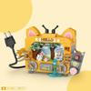 Small Construction Block Toaster Tv Set Household Appliance Model Assembled Brick Diy Fun Game Toy Gift Suitable For Home Decoration