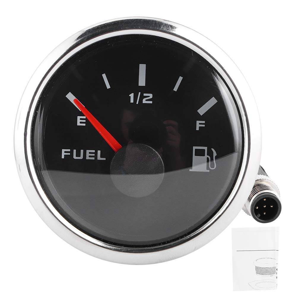 

52mm Fuel Level Gauge NMEA 2000 Waterproof Dustproof Pointer Meter Equipment Boat Yacht Stainless Steel ABS Black White 52mm