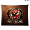 Custom Name Al Ahly SC Printed Tapestry – Wall Hanging for Bedrooms, Dorms, and Home Decor