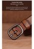 Women's Premium Cowhide Leather Belt with Pin Buckle - Handmade & Soft
