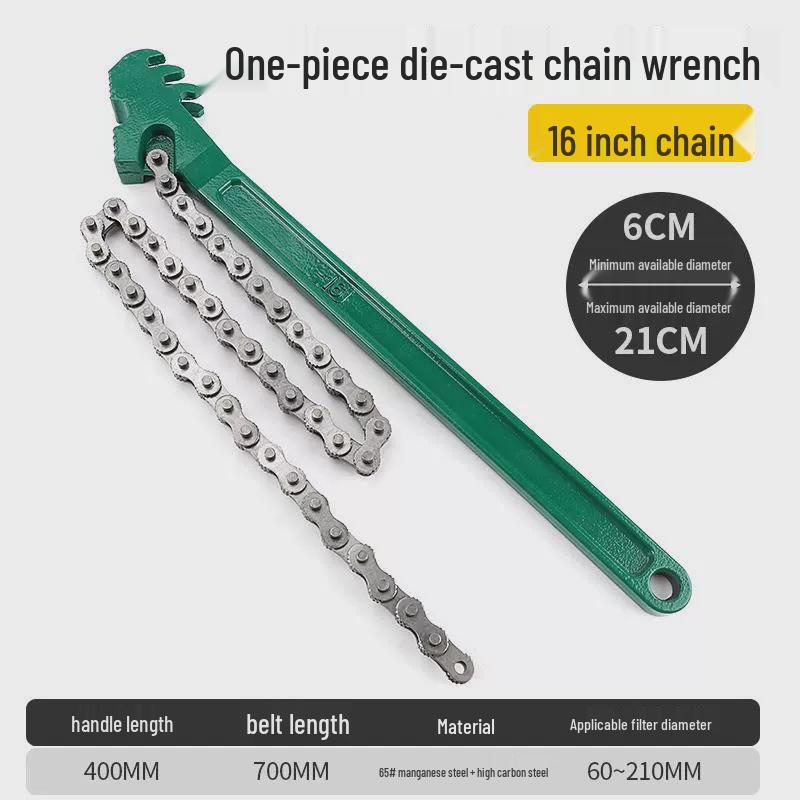 Front-Mounted Oil Filter Removal Wrench - Belt Chain Tool