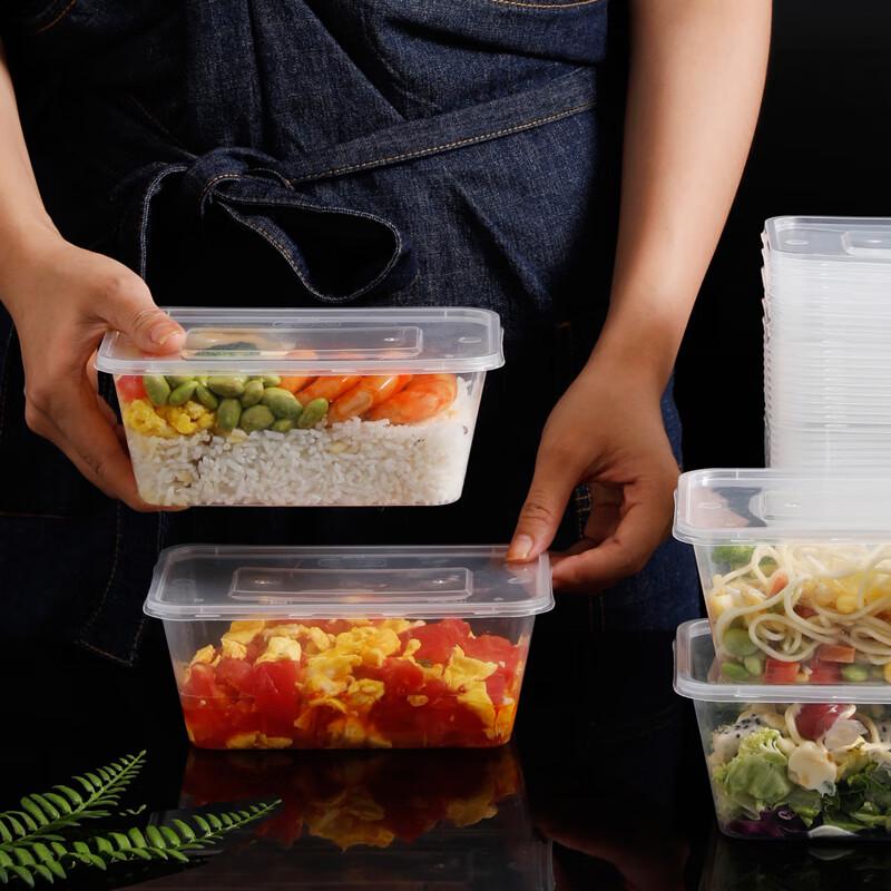 Disposable Plastic Microwavable Food Containers with Lids