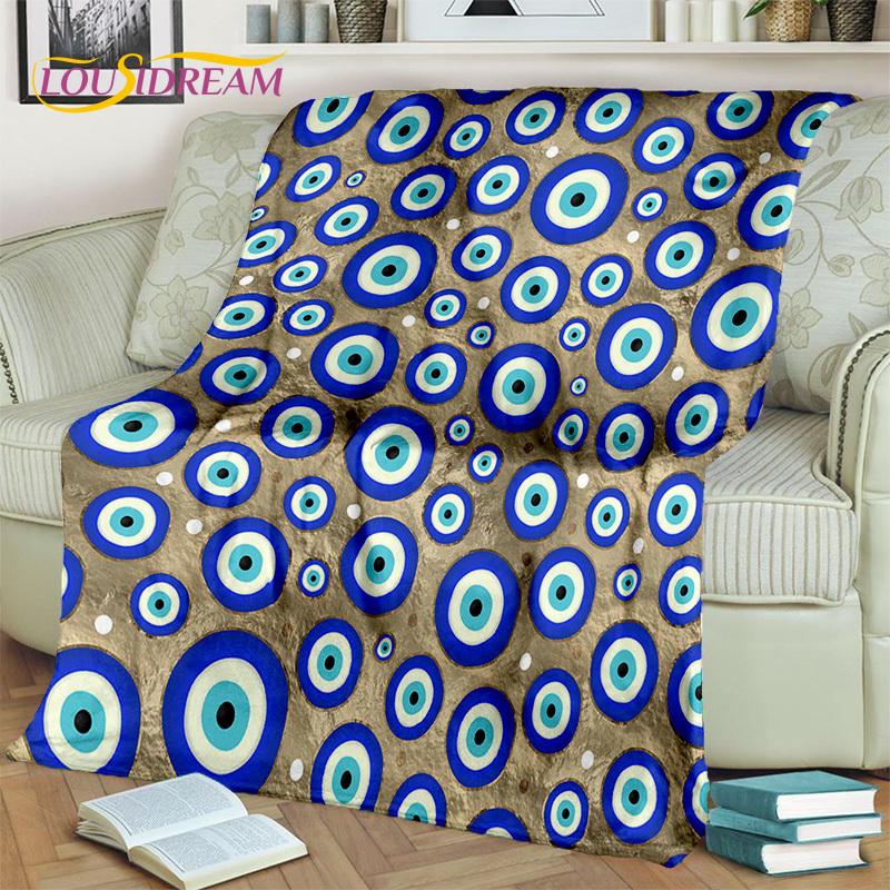 Evil Eye,Eye of Horus,Nazar Tree of Life  Blanket,Soft Throw Blanket for Home Bedroom Bed Sofa Picnic Travel Cover Blanket Kids