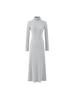 Elegant High Neck Long Sleeve A-Line Dress for Women - Spring/Autumn 2026