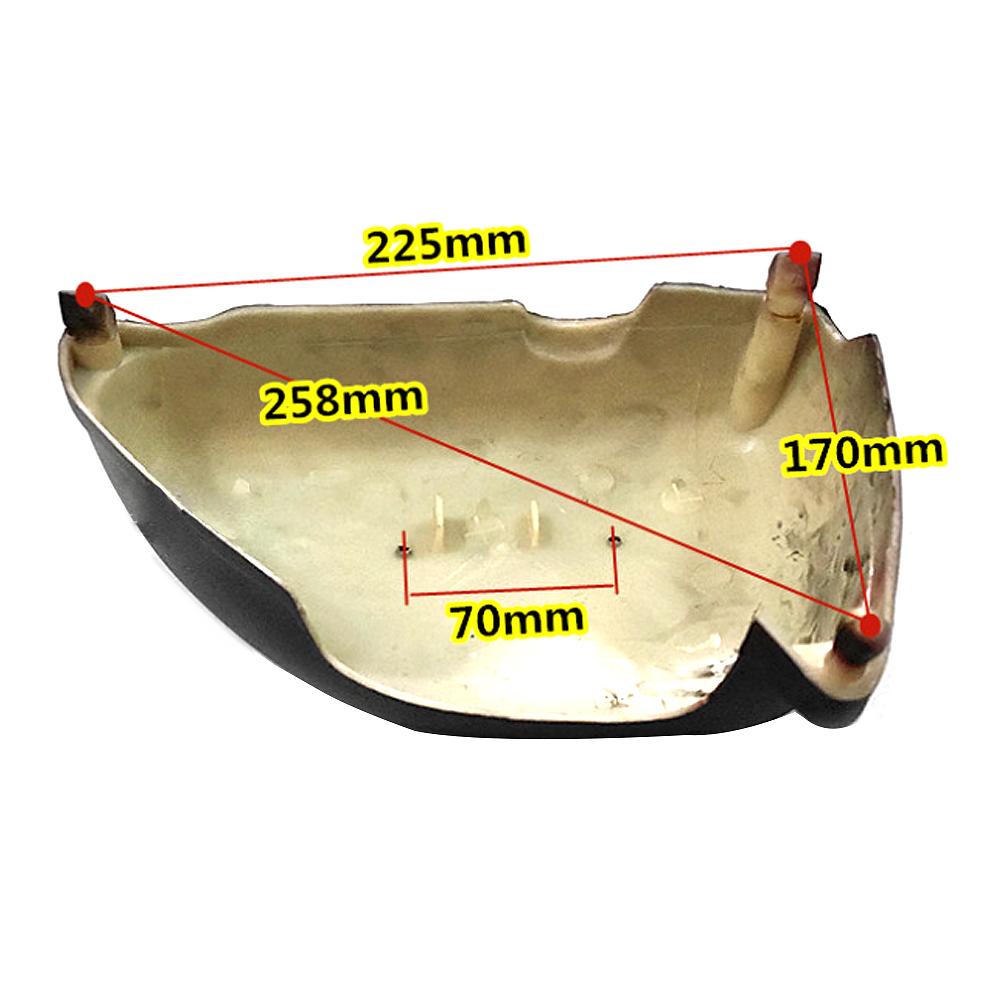 Retro boční kryt motocyklu černý pro Honda CG125 CG110 CG125 Díly karosérie Panely nástrojů Kryt palivové nádrže
