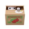 Lovely Cat Automatic Stealing   Cat Cents Money Saving Box for Children ;#1: