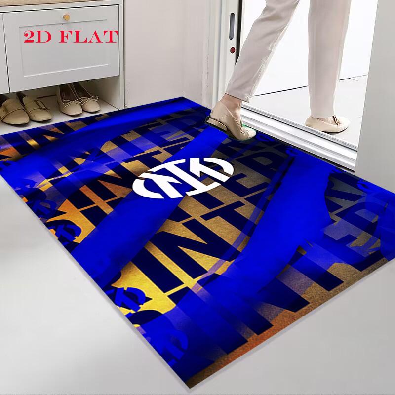Inter Milan Logo Carpet Rug for Living Room Bedroom Home Sofa Decoration,Kids Play Nonslip Floor Mat