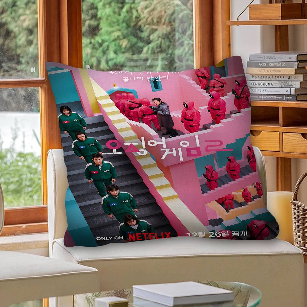 TV Game S-Squids Personalized Picture Text Home Decorative Pillows Household Gifts 45x45cm
