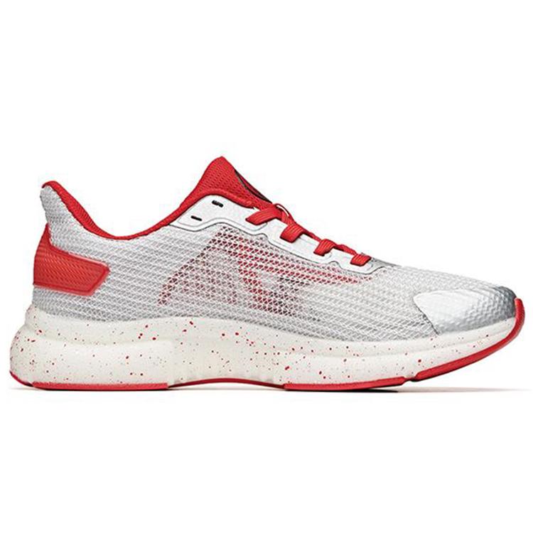 Anta Cushioning Slip Resistant Low top Running Shoes Women's White Red 122025520-13