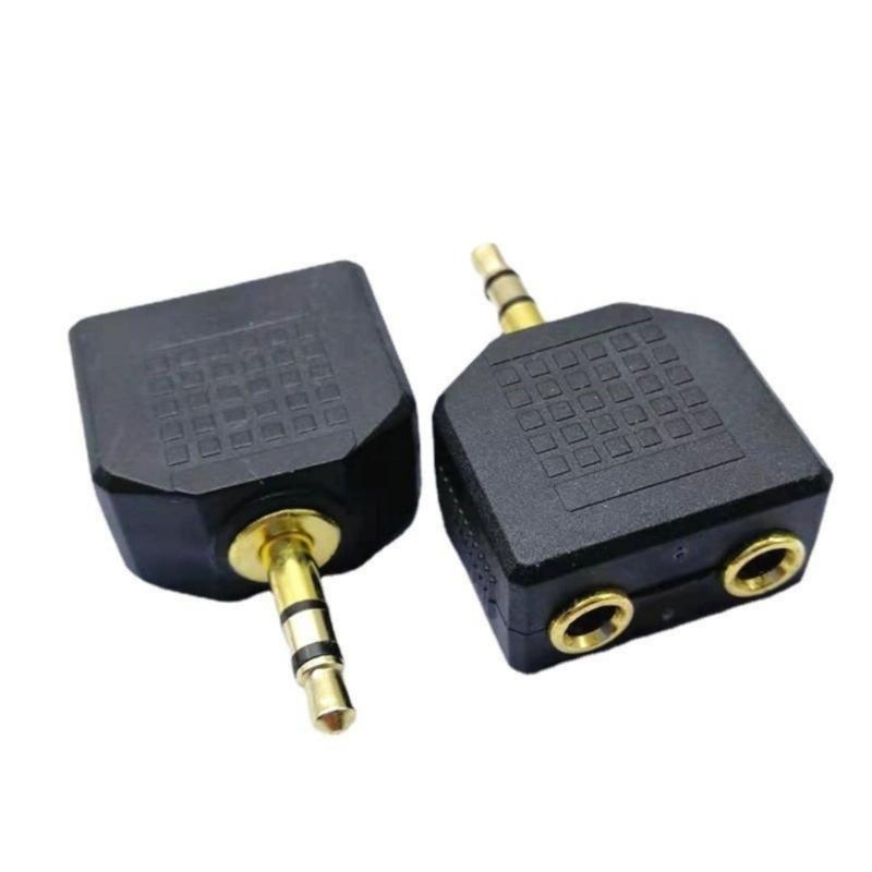 Earphone Sound 3.5mm Jacks Male To Double Female Headphone Y Splitter Adapter for Phone Microphones Speaker