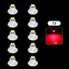 10Pcs Car Interior Indicator Lights Wedge Dashboard Warming Instrument Light T3 LED T4.2 T4.7 Led Bulb Canbus 3030SMD 12V Auto Lamp