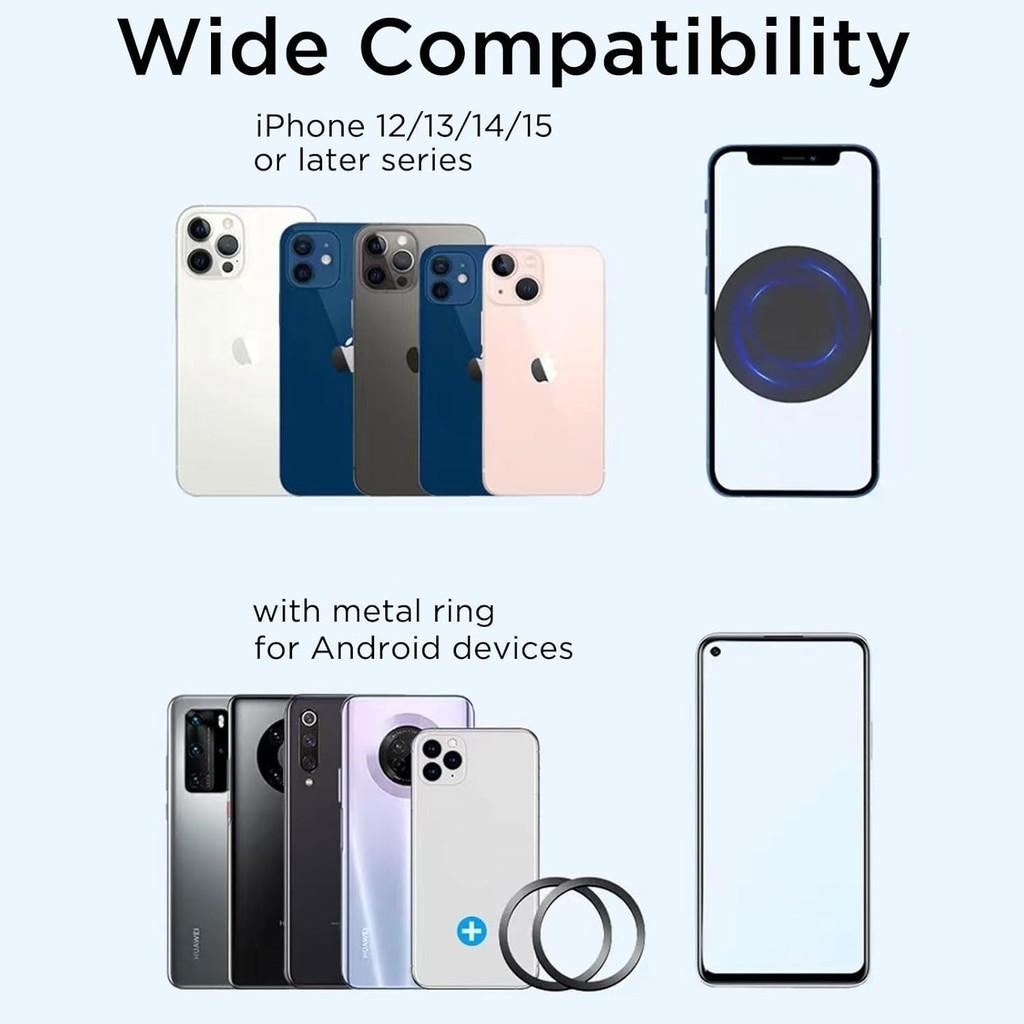 Universal Magnetic Phone Mount Car Dashboard Stand iPhone Android Compatible